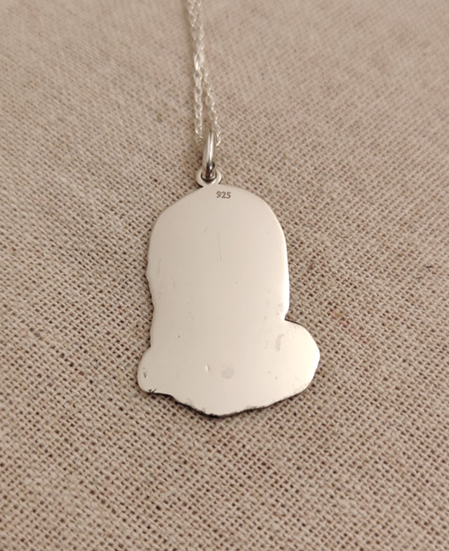 back side of Palestine keffiyeh mask