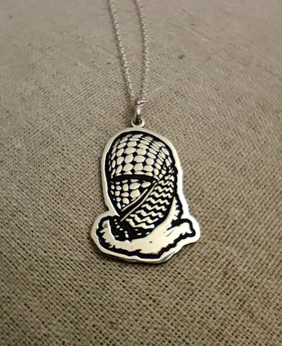 Palestine kufiyah face wrapped