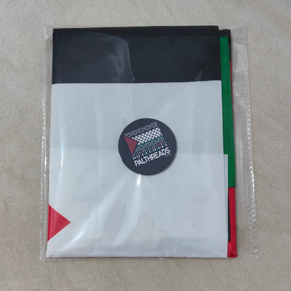 flag of Palestine, shipped and packed in and from Palestine 1.5 feet x .9 feet
