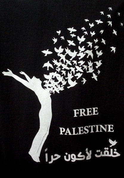 "Free Palestine - Born to Be Free" Unisex Cotton T-Shirt