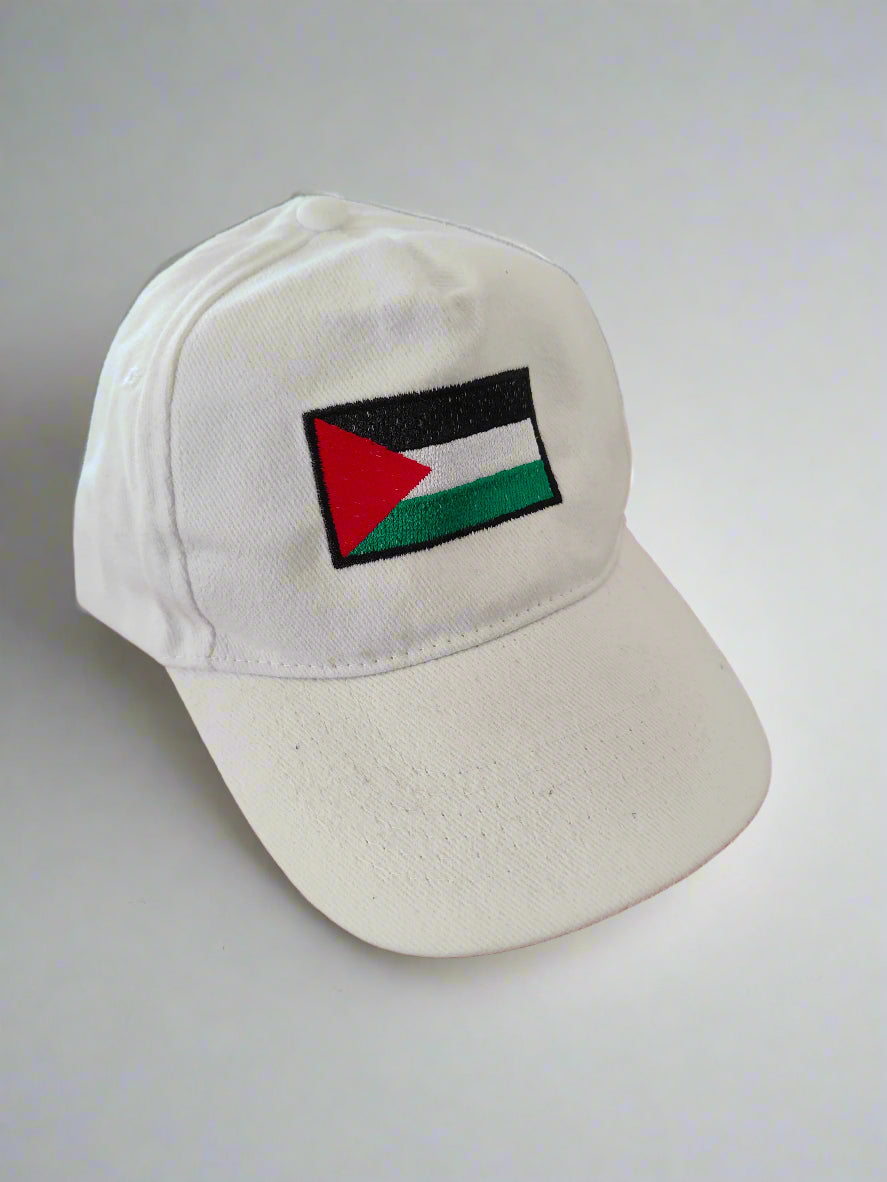 white Palesitne flag cap