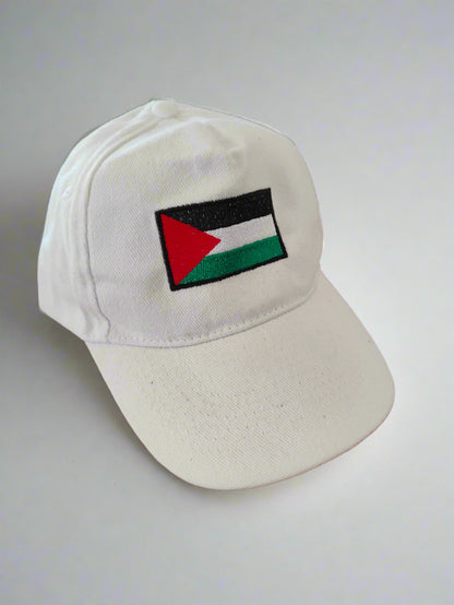 white Palesitne flag cap